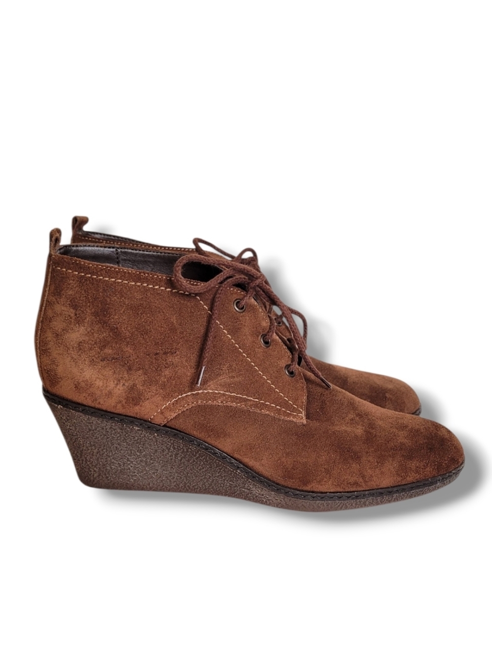 The FLEXX Brown Suede Wedges Size 9.5
